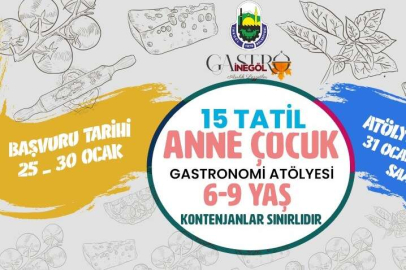 İnegöl’de anne ve çocuklar için Gastronomi Atölyesine başvurular başladı