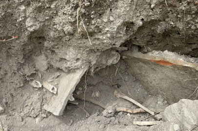 İznik’te Bizans dönemine ait mezar ve insan kemikleri bulundu