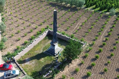 Şeftali bahçesinin tam ortasında 2 bin yıllık tarih
