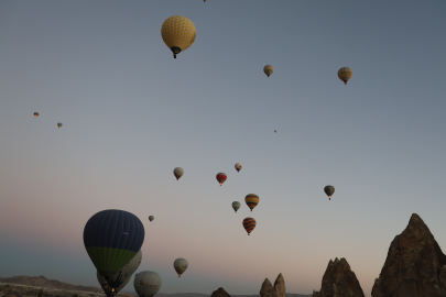 Kapadokya’yı 550 bin turist kuş bakışı izledi