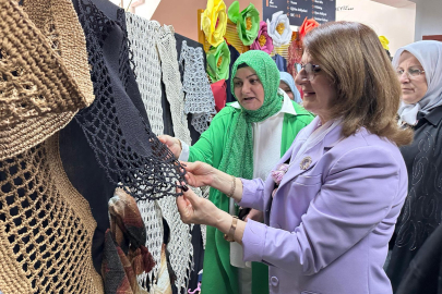 Çalılı kadınlar el emeklerini sergiledi