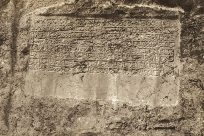 Yaz boz tahtasına dönmüştü: 600 yıllık kitabe koruma altında