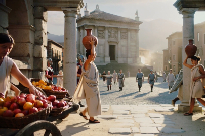 Pompeiopolis Antik Kenti'nde 2 bin yıllık tarih yapay zekayla canlandı