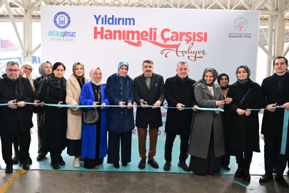 Yıldırım'da 'Hanımeli Çarşısı' açıldı