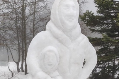 Uludağ’da kar sanata dönüştü